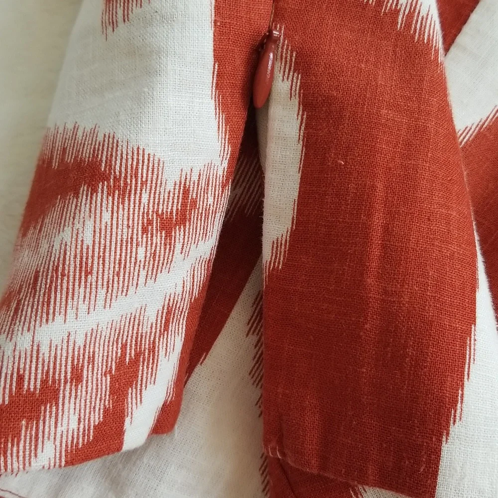 Banana Republic womens linen blend cropped crossover tank sz 18 - Picture 6 of 7
